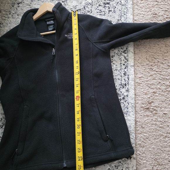 The North Face Zip Up Fleece Jacket Womens Size S Black Embroidered Logo - Picture 7 of 9